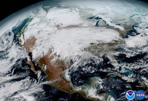 GOES-16 North America (Photo Credit: NASA/NOAA)